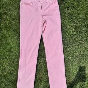 J. Mclaughlin NWT Pink Straight-Leg Pants 10 5 pocket full length lexi jean